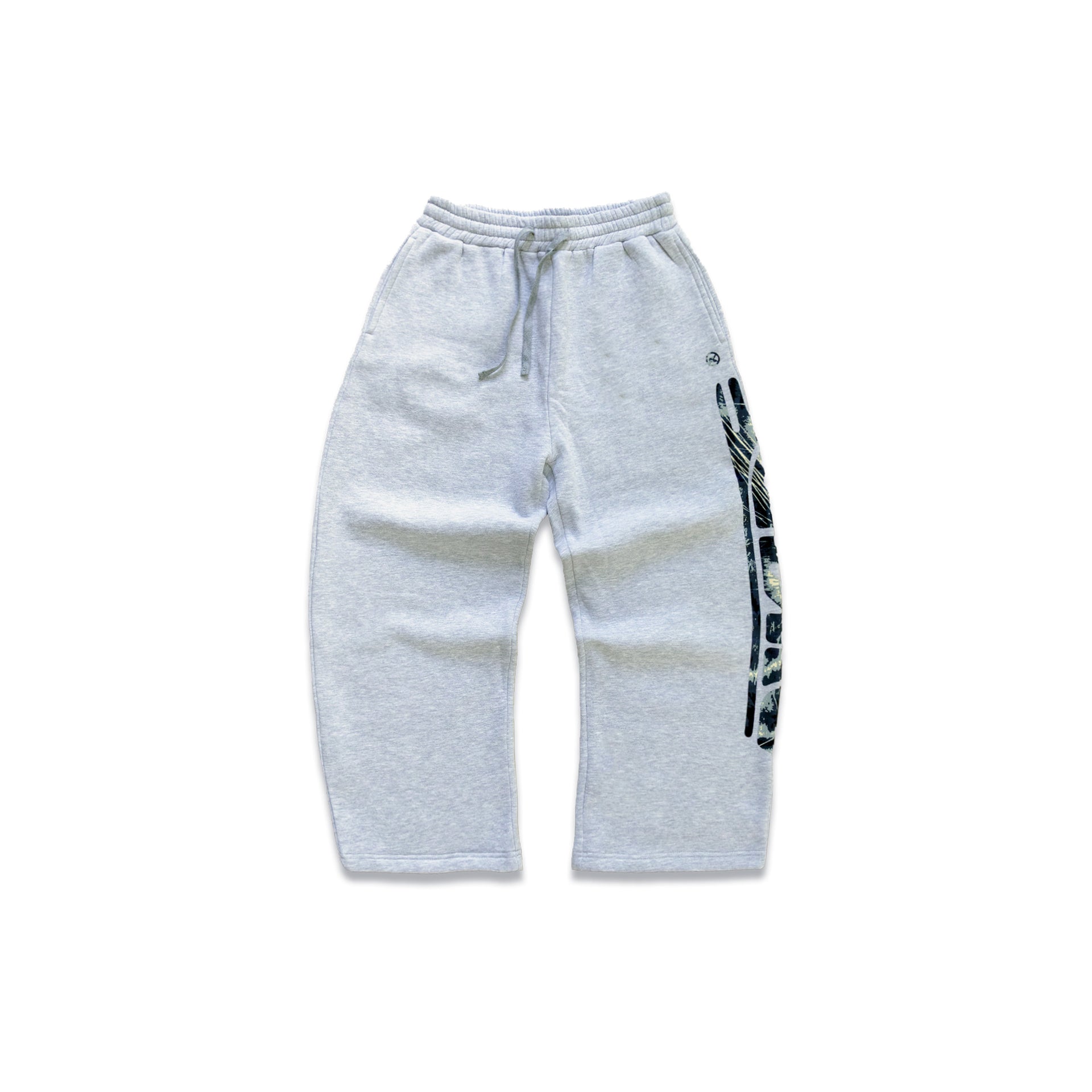 GRAY LEOPARD SWEATPANTS